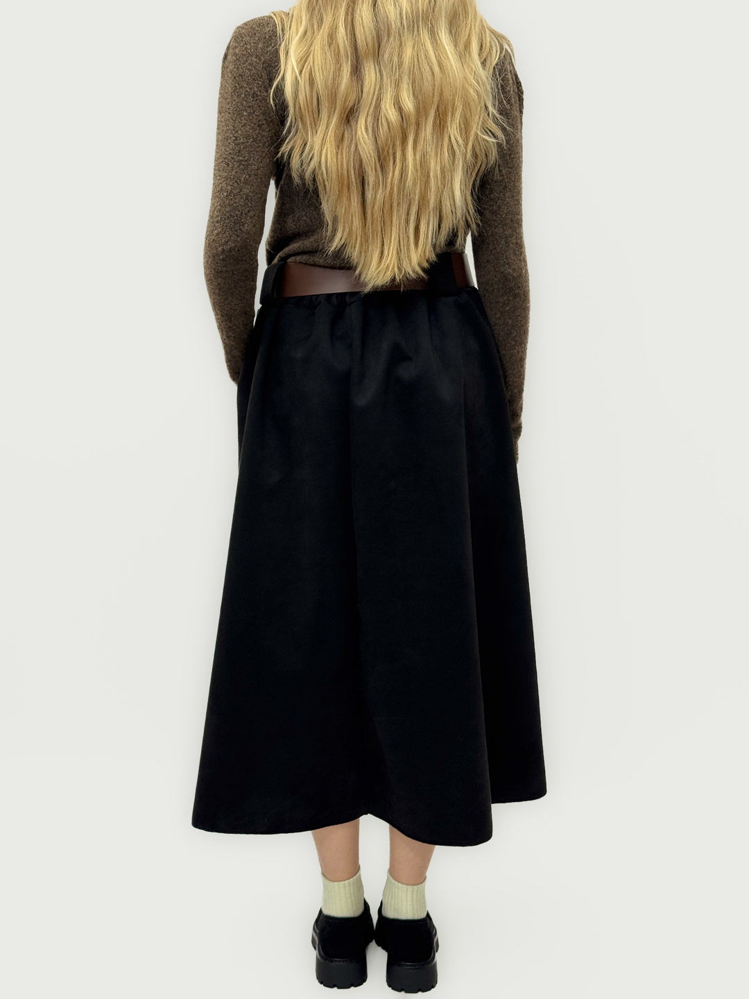 Olivia™  |  Midi Skirt Velveteen Pleat
