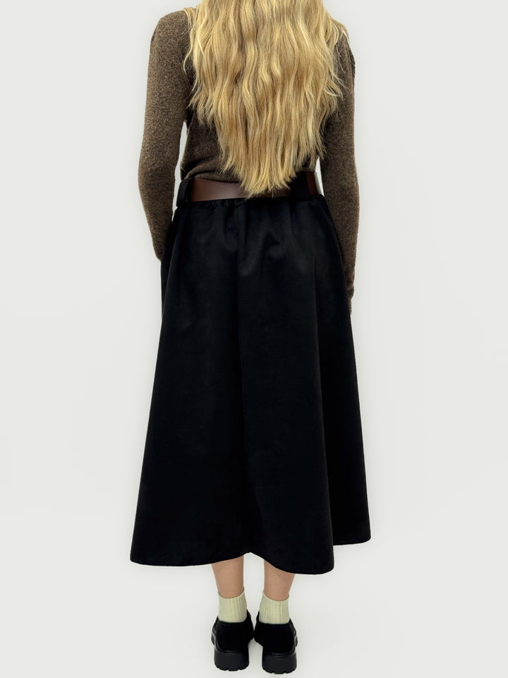 Olivia™  |  Midi Skirt Velveteen Pleat