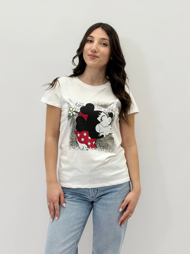 Kirsten™  |  soft luxurious fabrics T-shirt Minnie Print