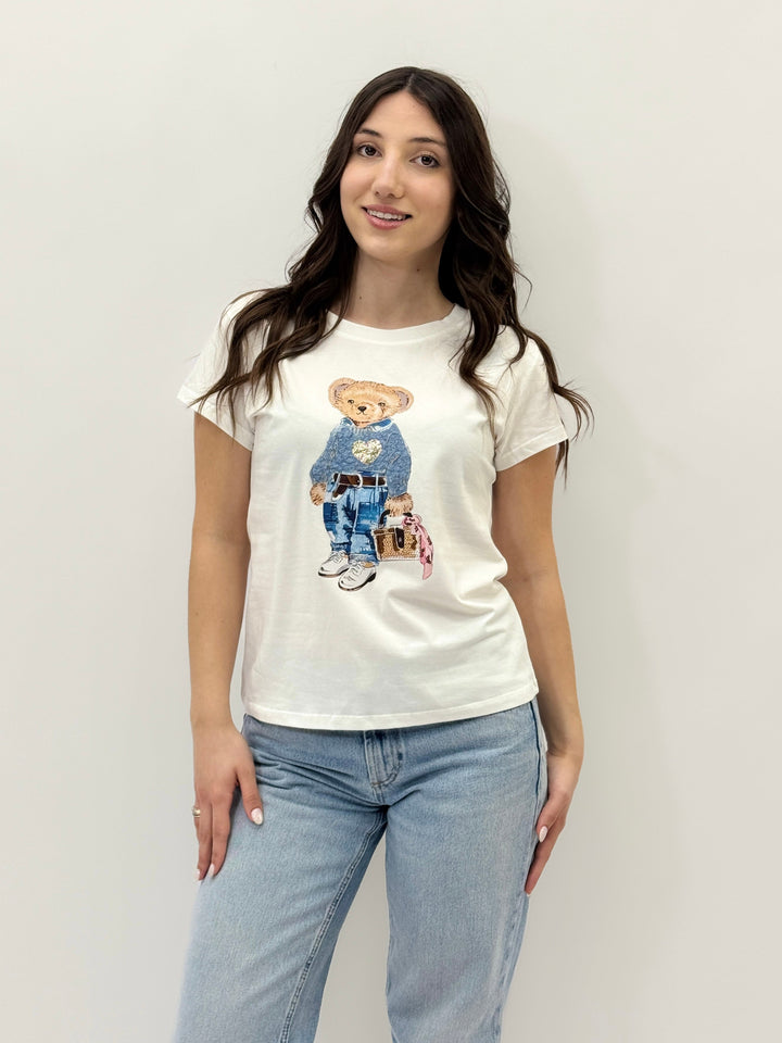 Nienke™  |  soft luxurious fabrics T-shirt Teddy Print