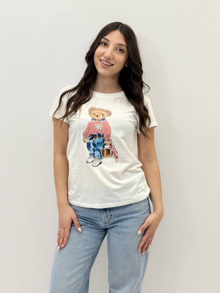Nienke™  |  soft luxurious fabrics T-shirt Teddy Print