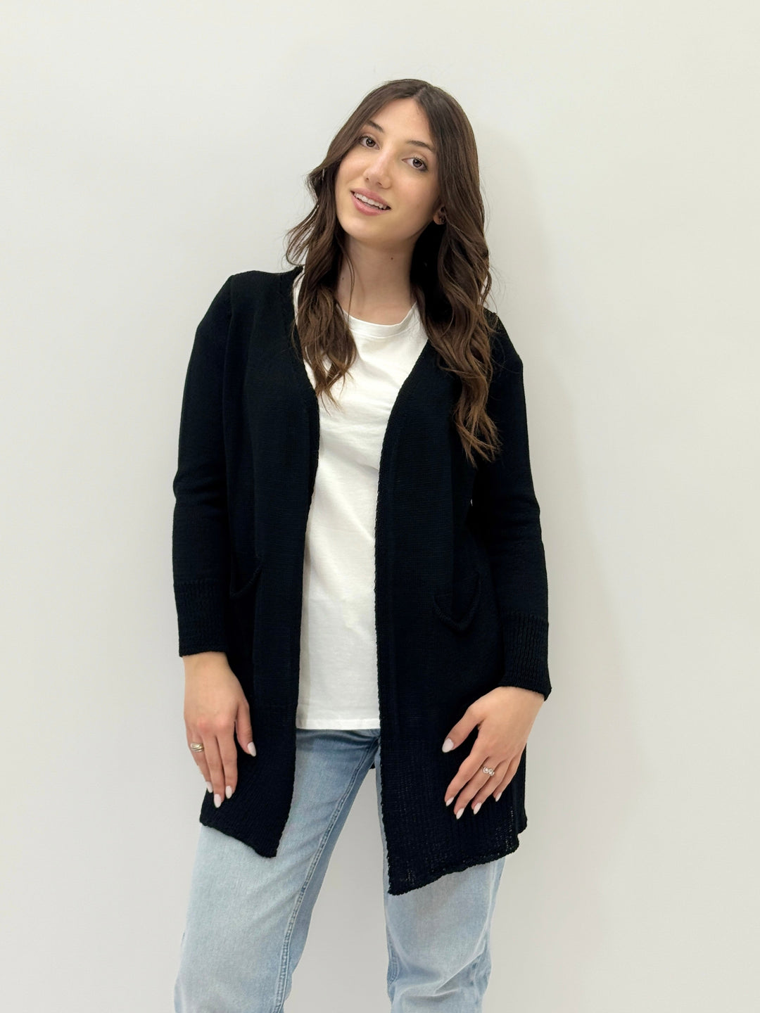 Saskia™  |  Long Cardigan Pockets Chic