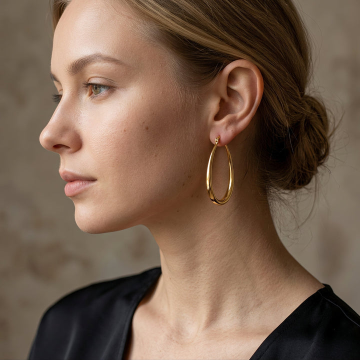 Elysse Stylish Hoop Earrings - Elena Harper