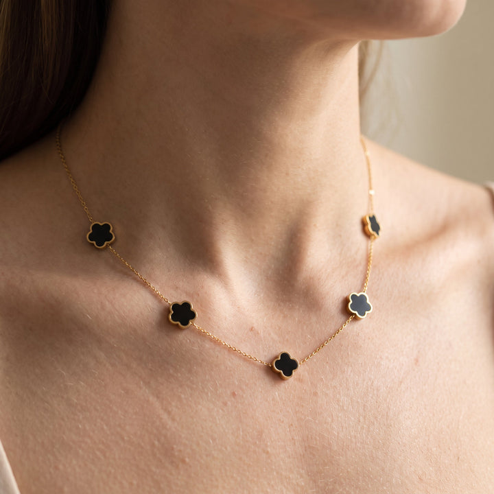 Elise Stylish Necklace and Bracelet Set Trèfle - Elena Harper