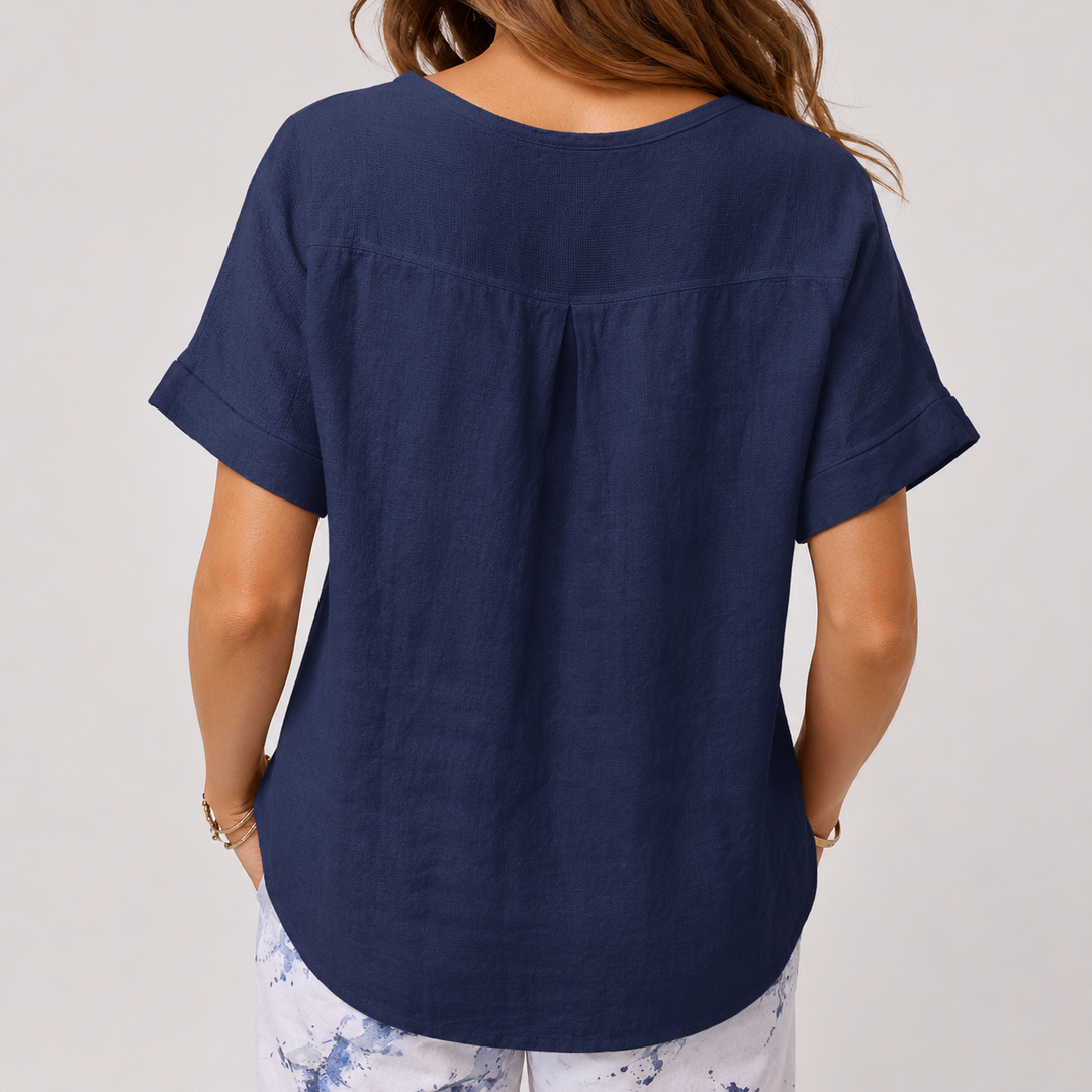 Elin Casual Top with Stylish Design, view 5 - Elena Harper