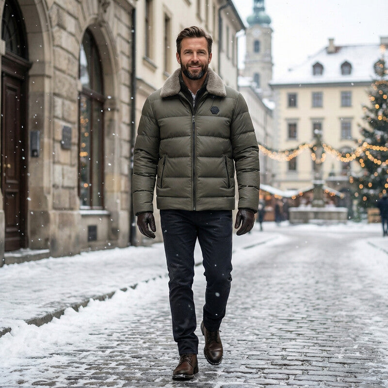 Cameron Light Down Jacket, view 4 - Elena Harper