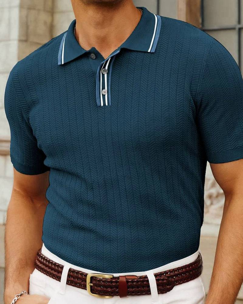 Emma & Rose knit polo — men's winter knitwear