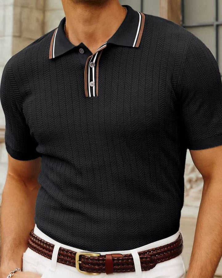 Emma & Rose knit polo — men's winter knitwear