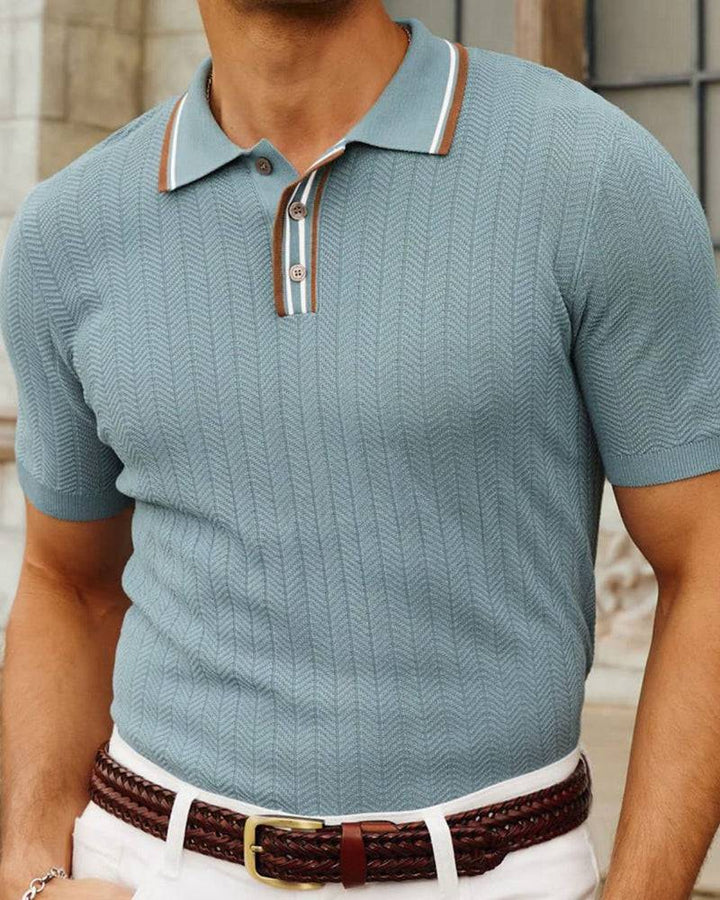 Emma & Rose knit polo — men's winter knitwear