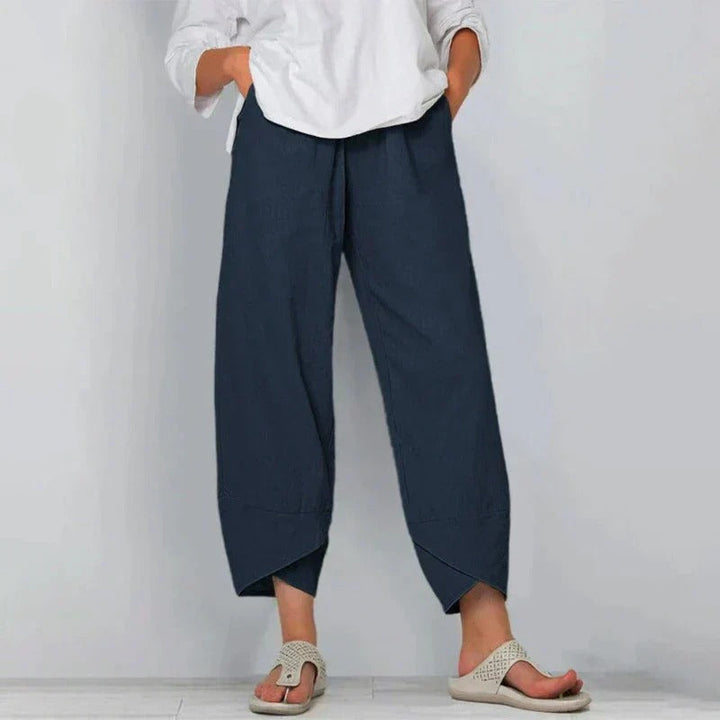 Hanna | Women's Wide Leg Casual Cropped Pants