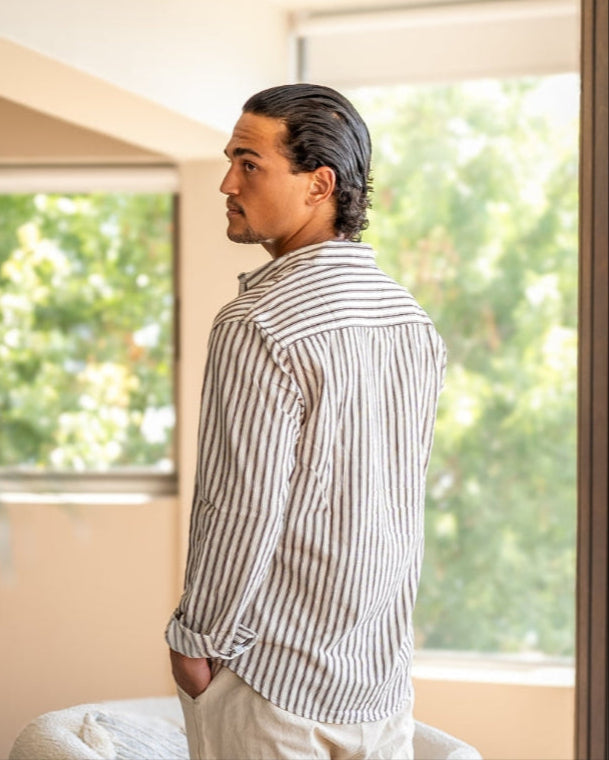 Striped Long Sleeve Shirt for Men