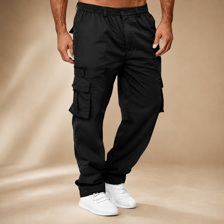 Brody Casual Loose Cargo Pants, view 4 - Elena Harper