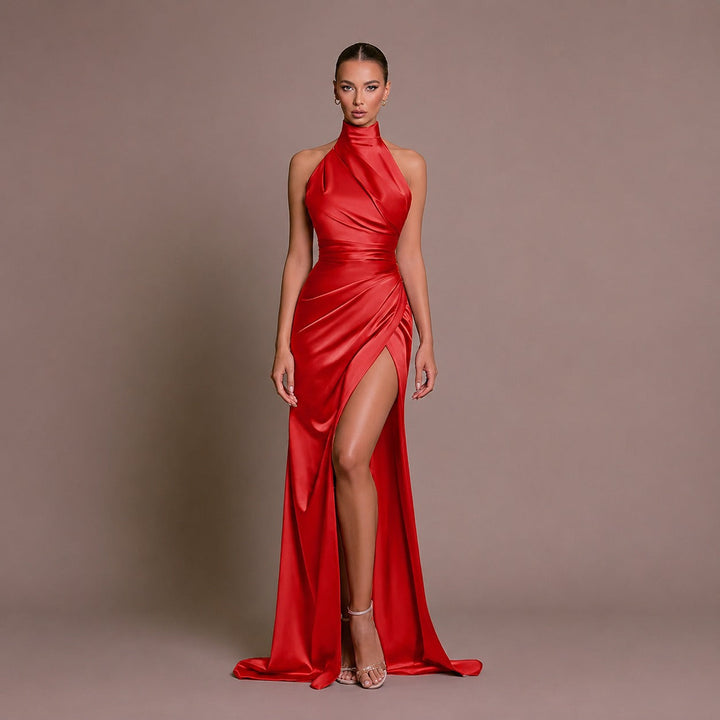Elle Elegant Long Dress, view 4 - Elena Harper