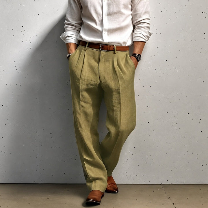 Aaden Comfortable, Loose-Fitting Men's Trousers, view 4 - Elena Harper