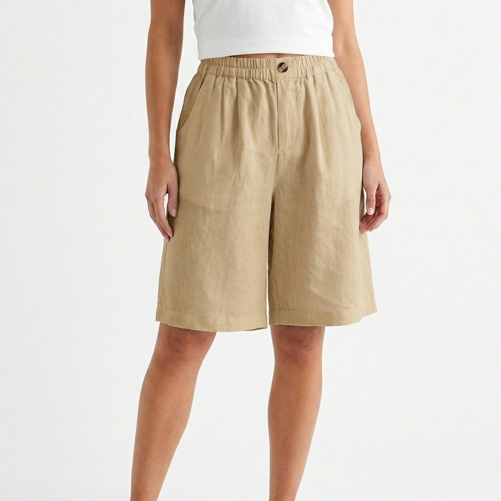 Inés | Women's Casual Wide-Leg Shorts