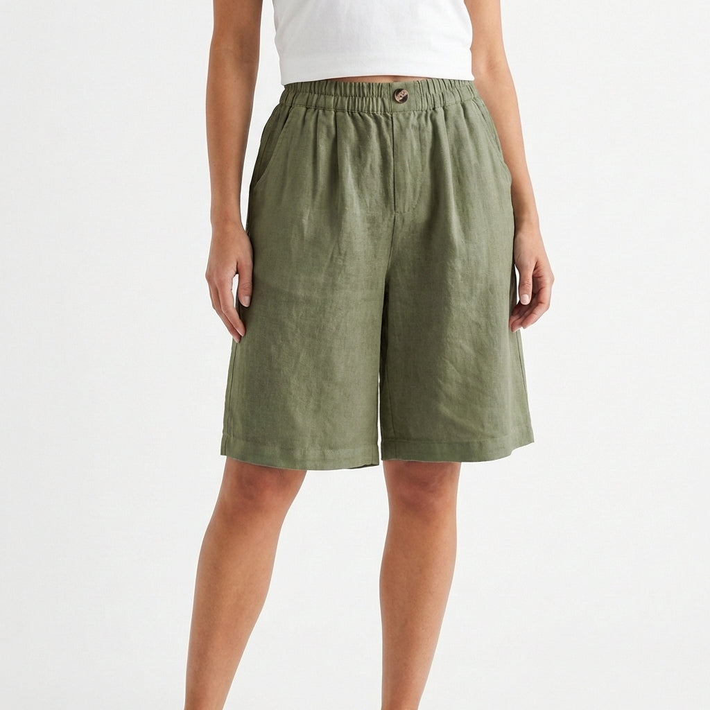 Inés | Women's Casual Wide-Leg Shorts