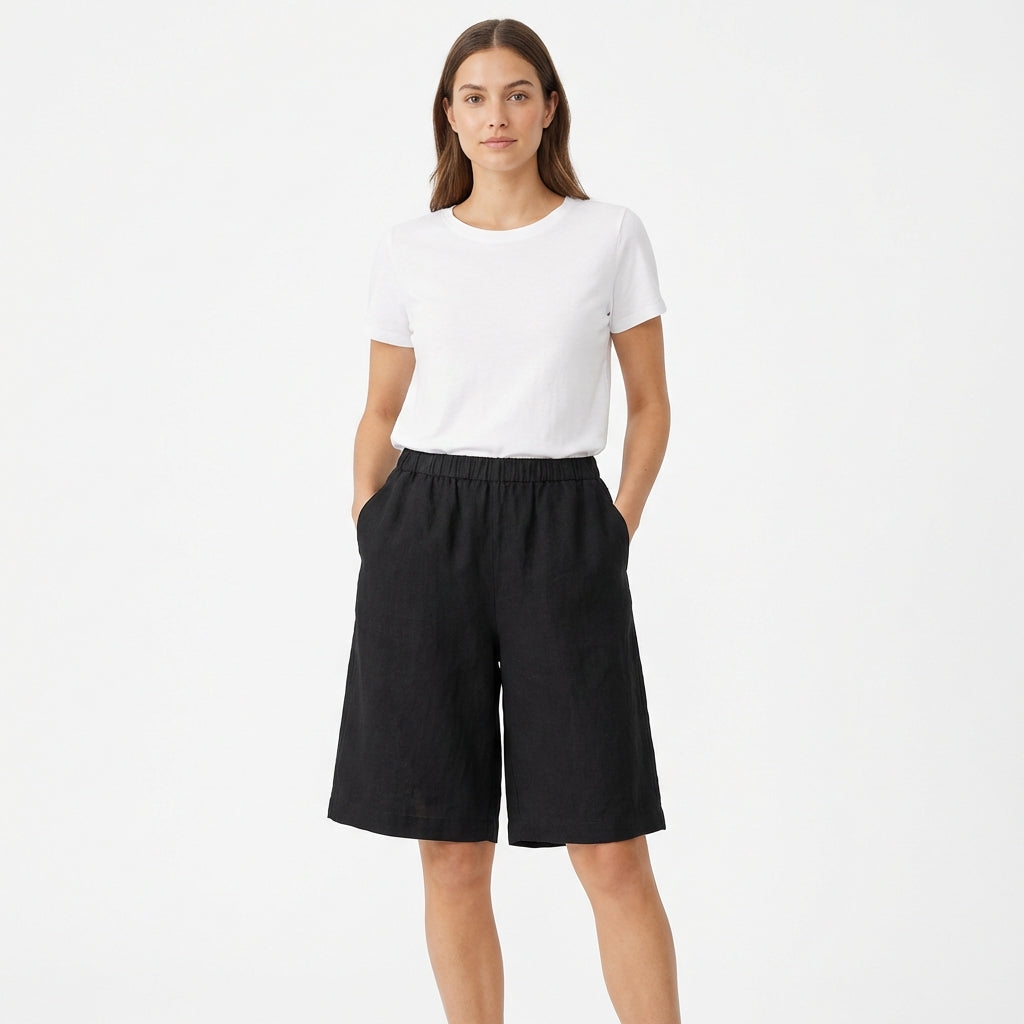 Inés | Women's Casual Wide-Leg Shorts