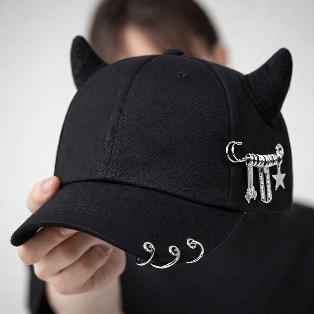 Gonzalez Adjustable Cap with Horn Accents, view 5 - Elena Harper