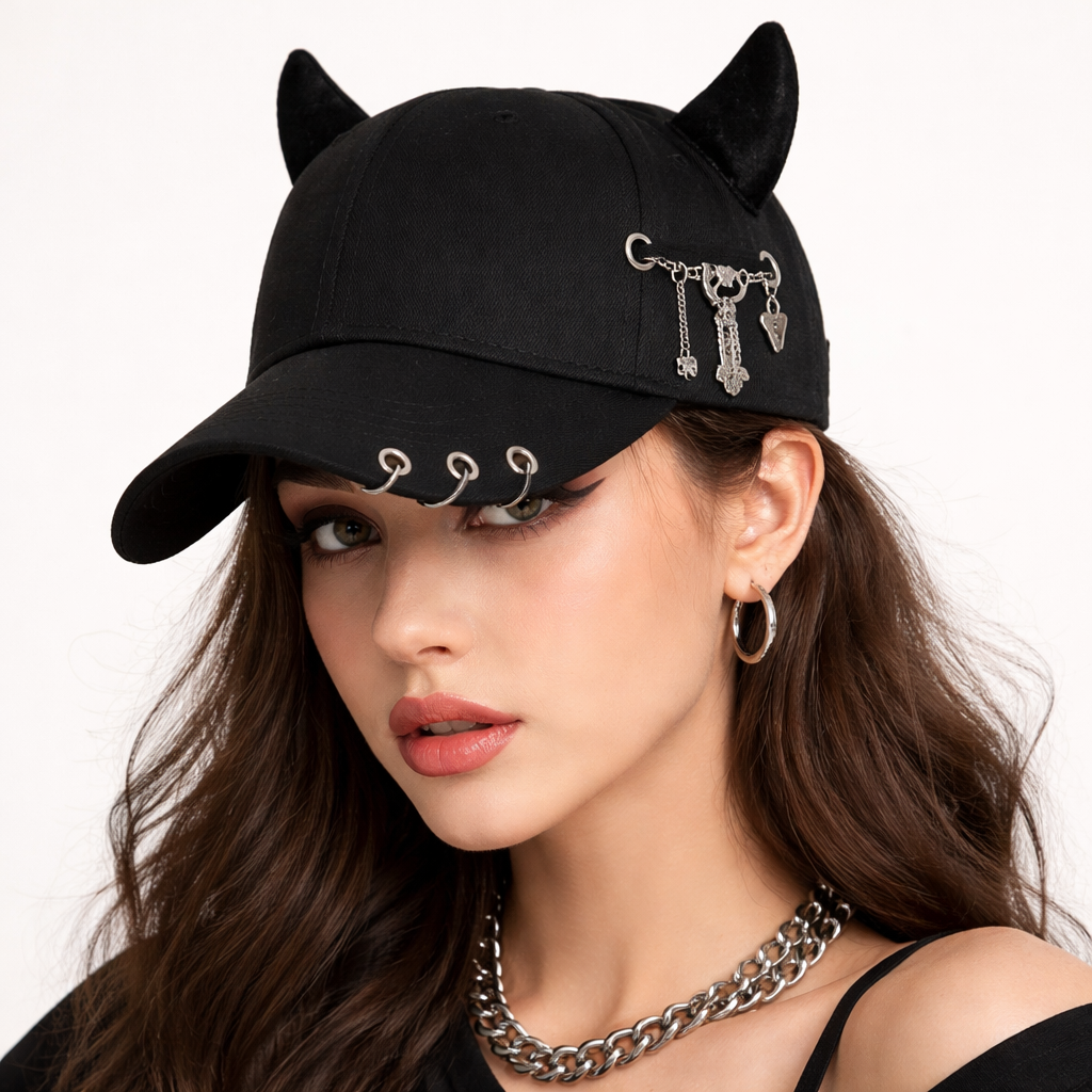 Gonzalez Adjustable Cap with Horn Accents, view 6 - Elena Harper