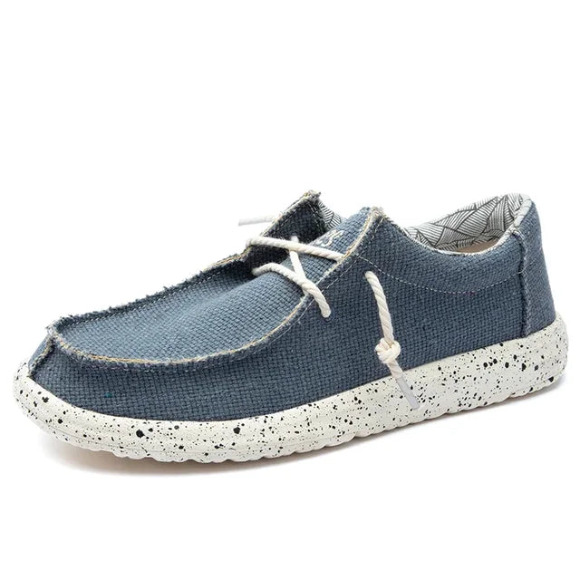 Woven Lace-Up Loafers for Men