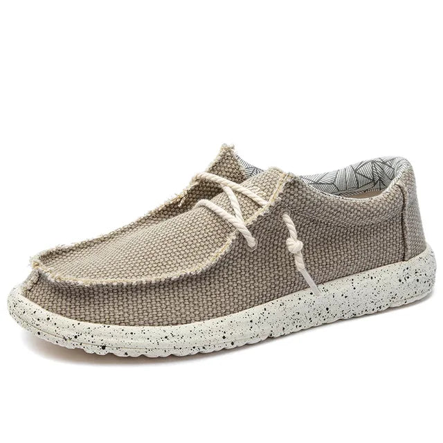 Woven Lace-Up Loafers for Men