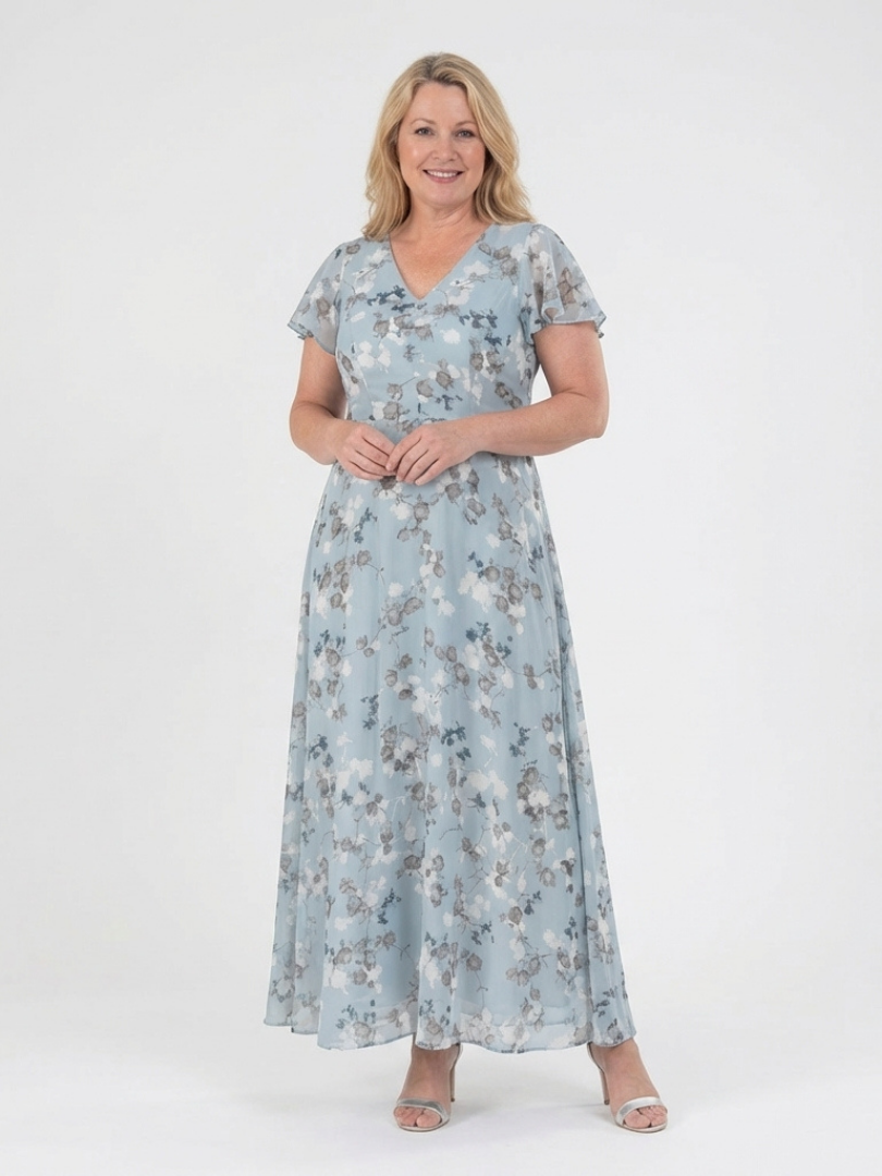 Ismeria™  |  Floral Flowing Maxi Dress