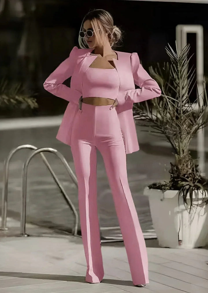 Karen – 3-Piece Set with Blazer, Top, and Pants