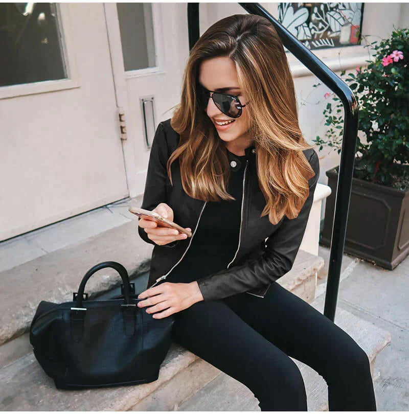 Sophia - Italian Leather Jacket