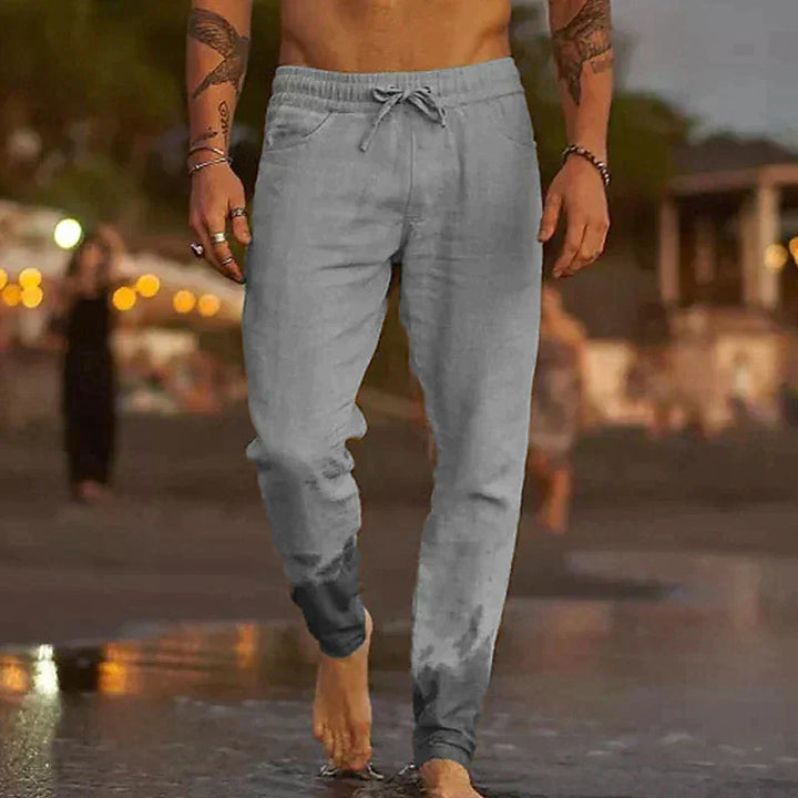 Givalli Linen Beach Pants, view 2 - Elena Harper