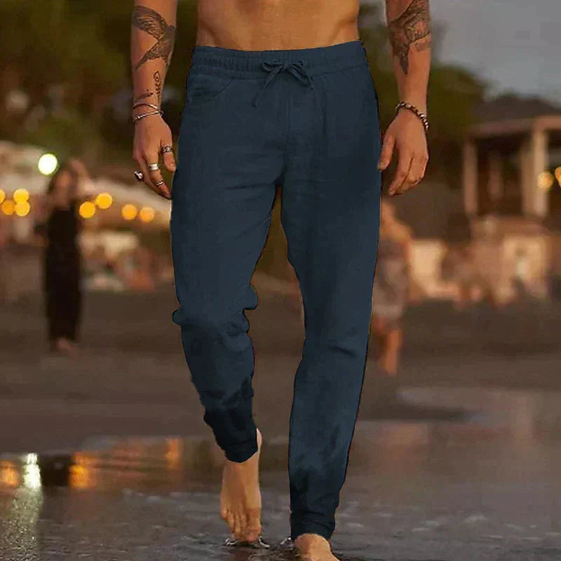 LAURENT MONACO | LINEN BEACH PANTS FOR MEN