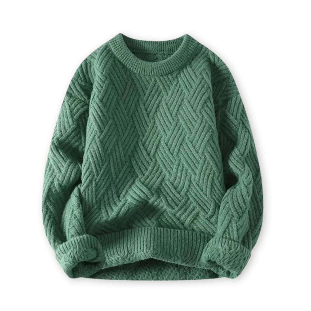 Men's Cozy Ribbed Crew Neck Sweater