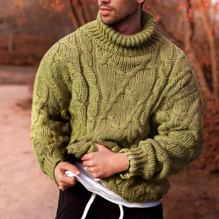 Andreas | Men's Thick Knitted Turtleneck Sweater for Winter
