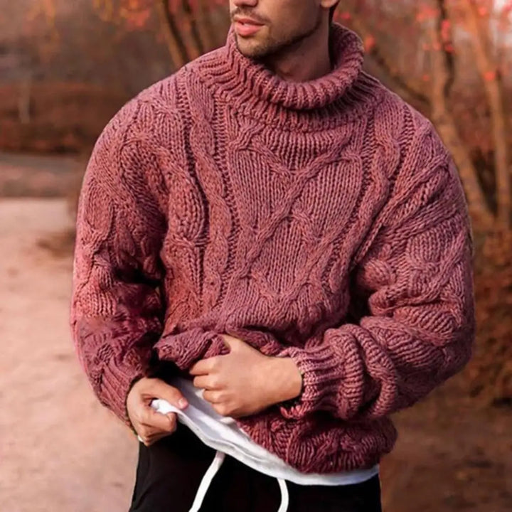 Andreas | Men's Thick Knitted Turtleneck Sweater for Winter