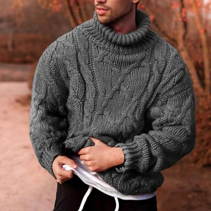 Andreas | Men's Thick Knitted Turtleneck Sweater for Winter