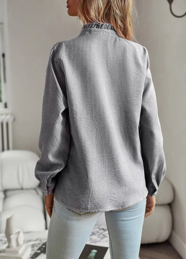 Alice | Ruffled Button Blouse