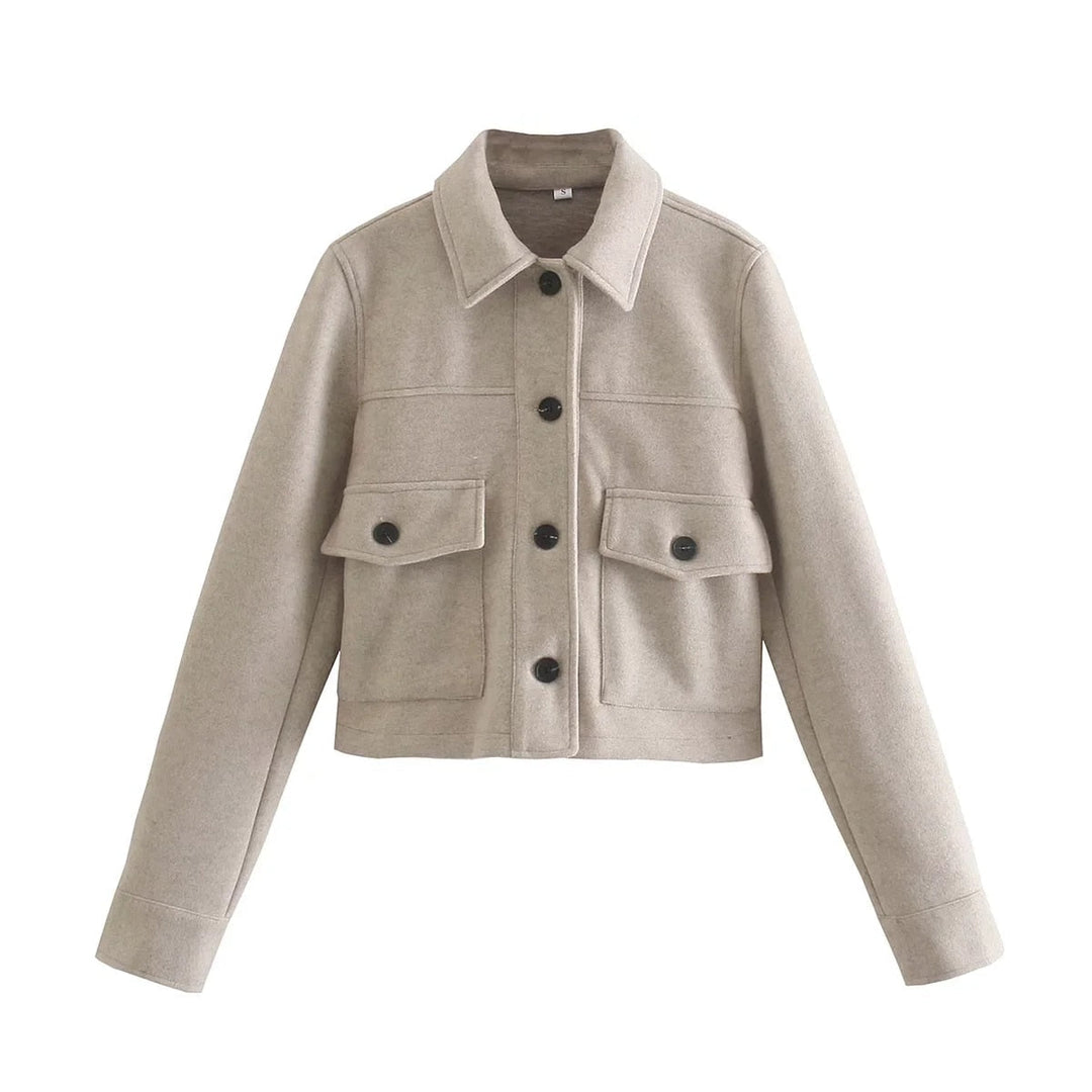 Women's Jacket Short Design & Timelessly Refined, view 2 - Elena Harper