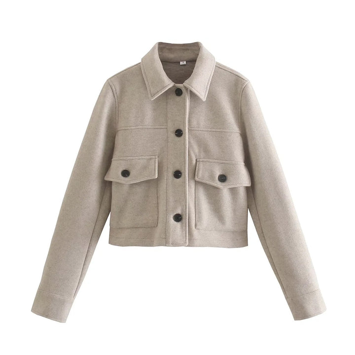 Women's Jacket Short Design & Timelessly Refined, view 2 - Elena Harper