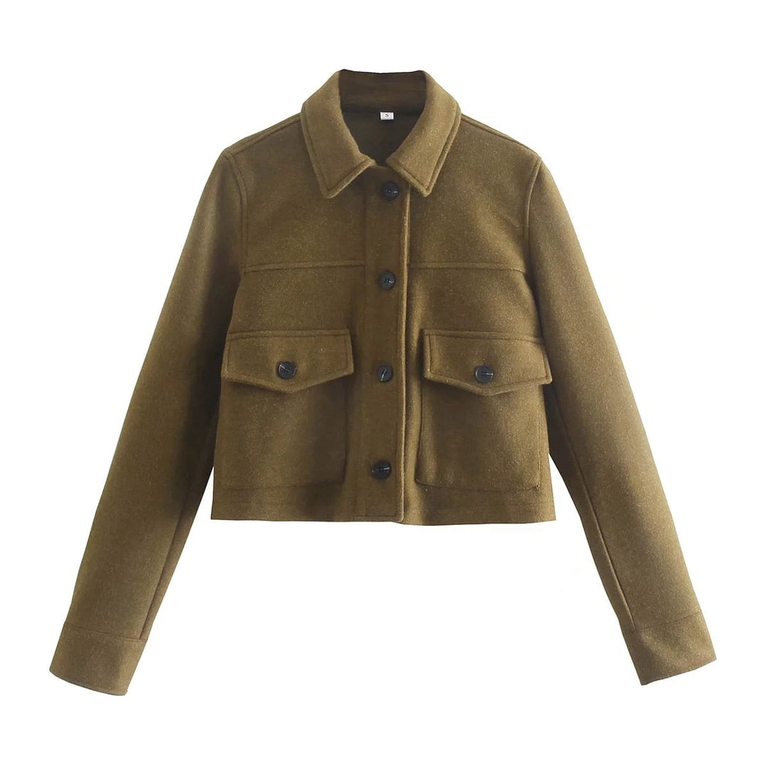 Women's Jacket Short Design & Timelessly Refined, view 3 - Elena Harper