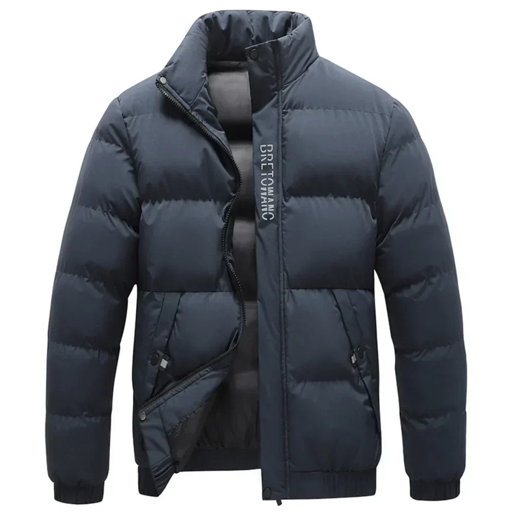 Conrad Men's Stand Collar Puffer Jacket - Elena Harper