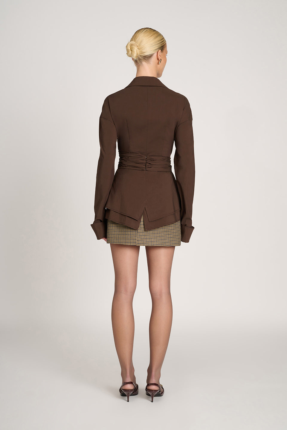 Brielle Modern Sculpt Wrap Blouse - Elena Harper