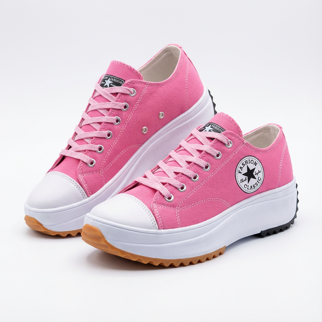 Janet | Women's Platform Lace-Up Trainers