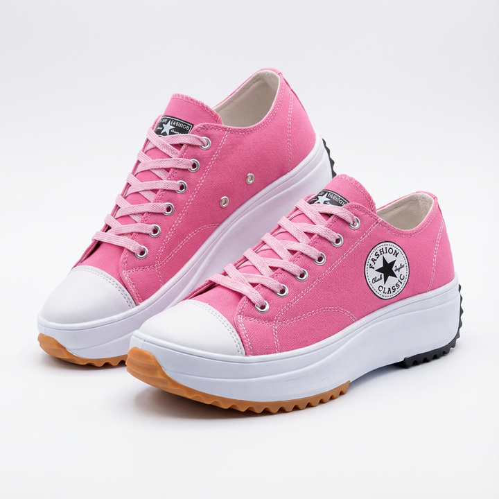 Janet | Women's Platform Lace-Up Trainers