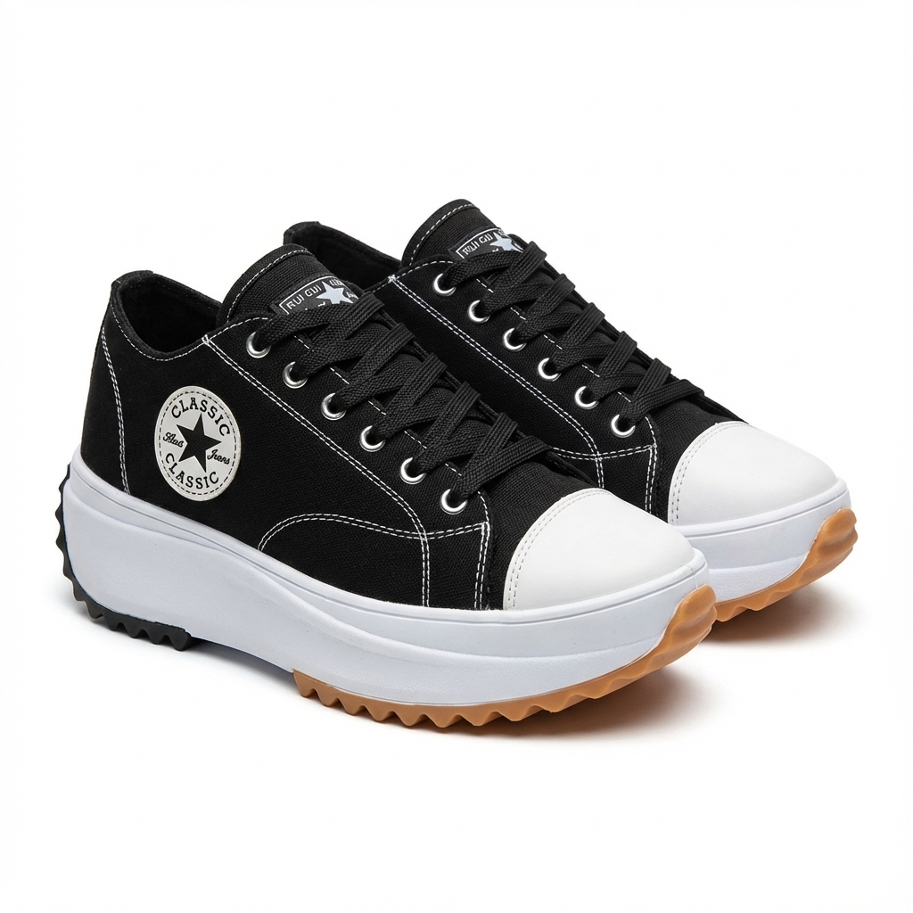 Janet | Women's Platform Lace-Up Trainers