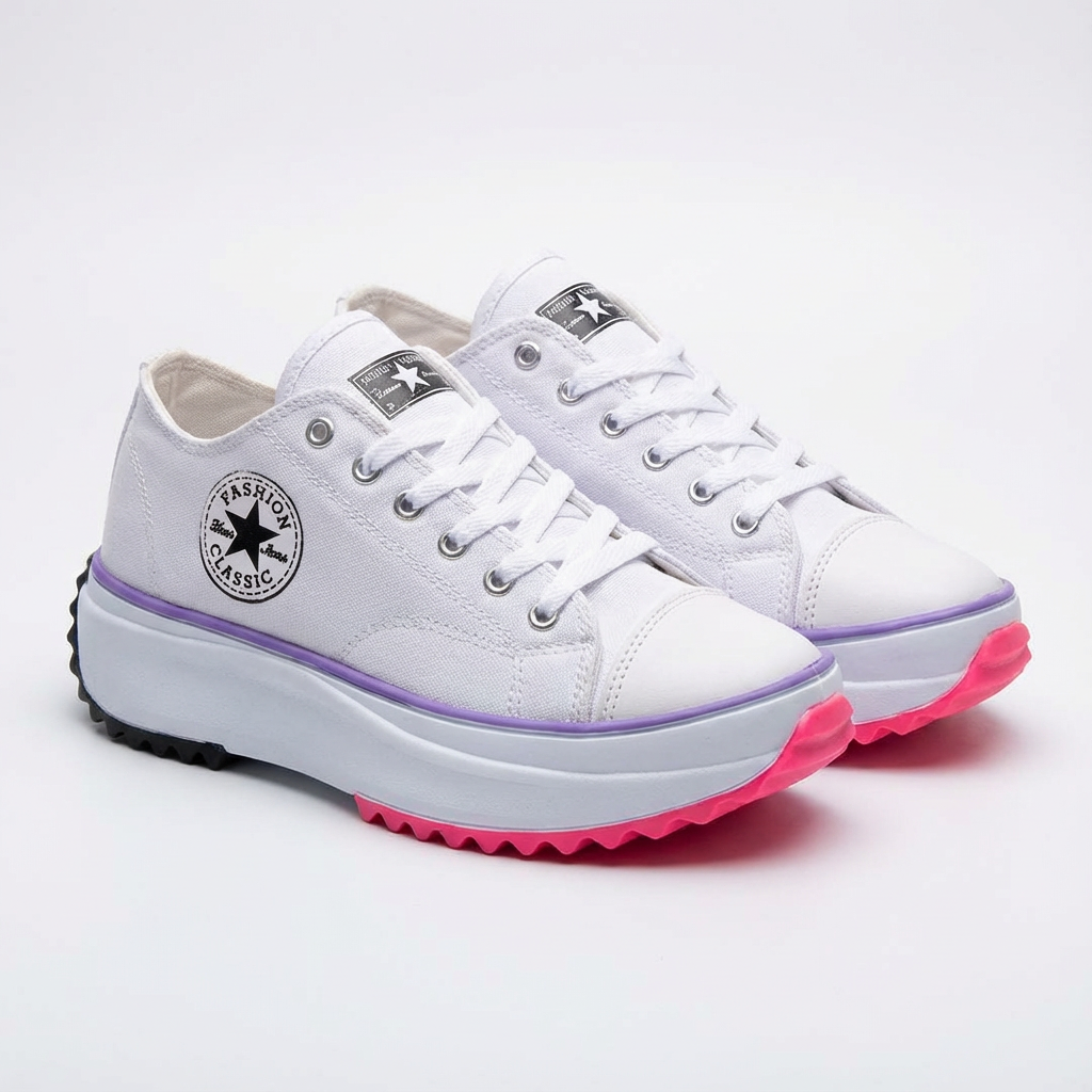 Janet | Women's Platform Lace-Up Trainers