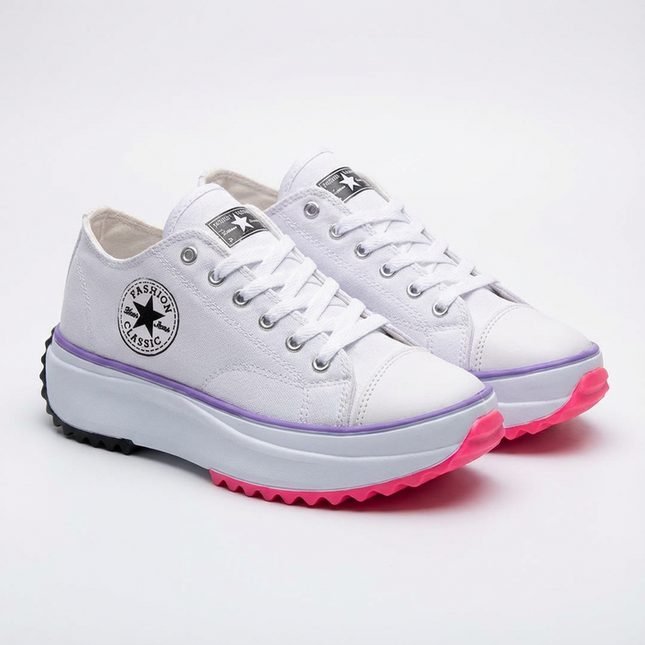 Janet | Women's Platform Lace-Up Trainers