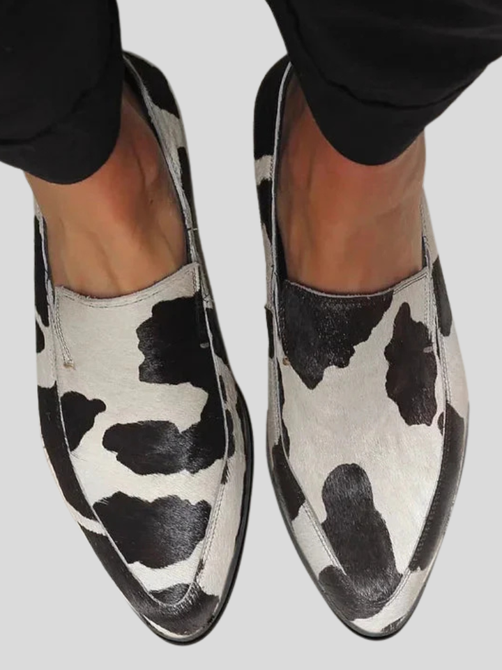 LIVIA COWHIDE LOAFERS