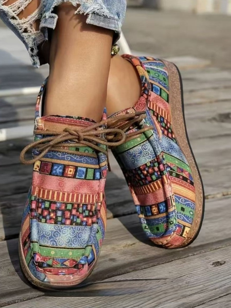 MAYA COMFORT PRINT LOAFERS