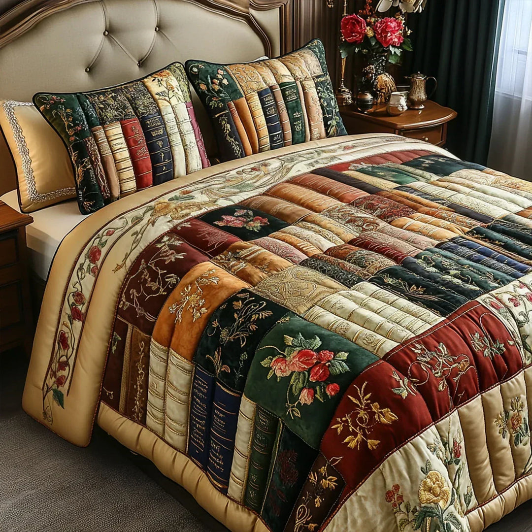 Quilted Bed Set 3 Pieces – Reader's Refuge