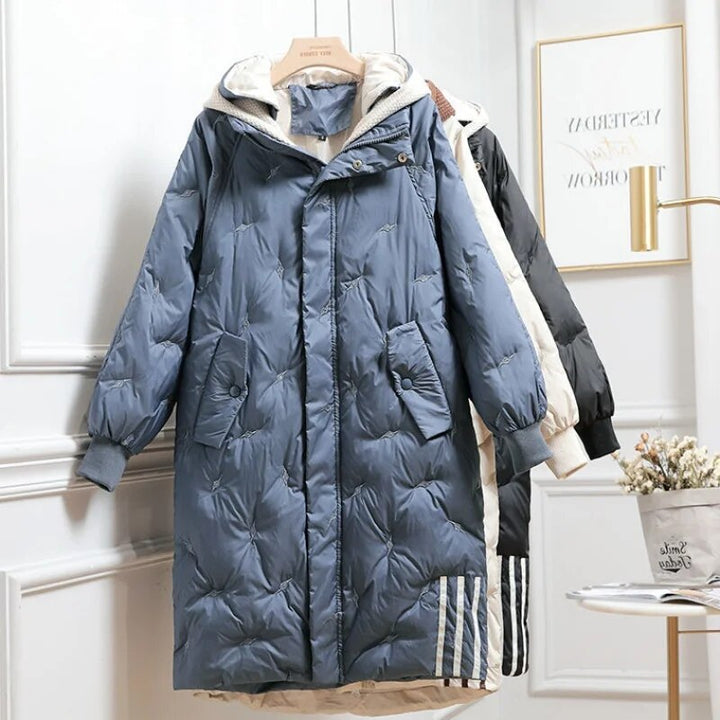 Danielle - Elegant Oversized Down Jacket with Hood