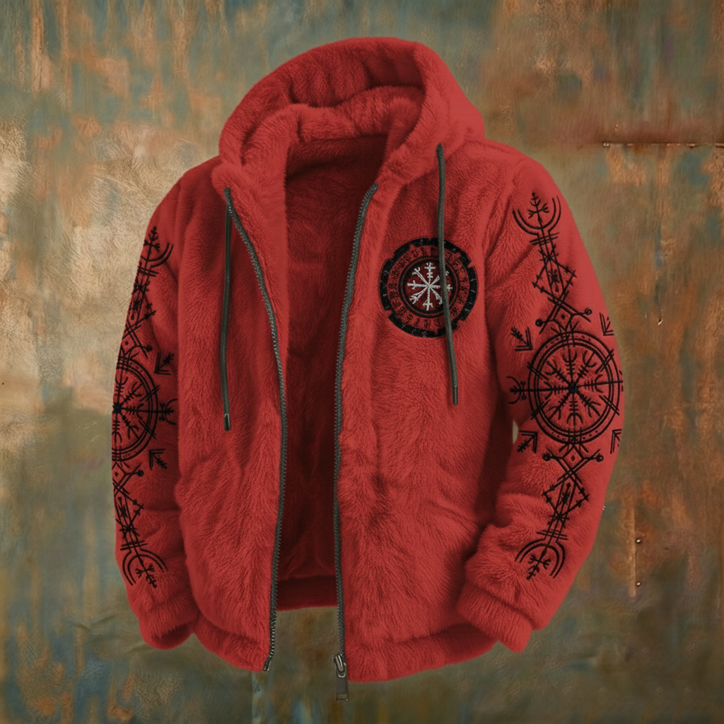 Galileo Plush Graphic Jacket, view 7 - Elena Harper